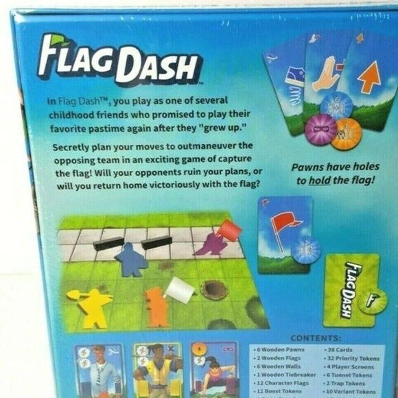Flag Dash Board Family Game A tactical team game of capture-the-flag! NEW SEALED - Picture 2 of 4